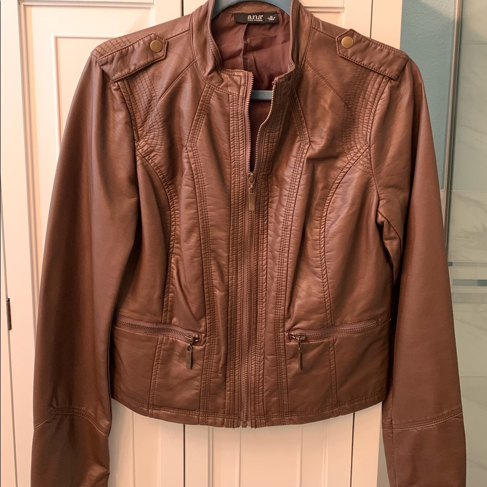 A.N.A Brown leather jacket